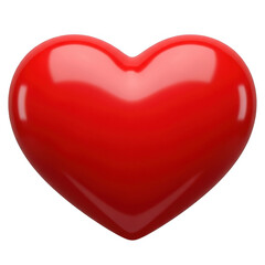 Fototapeta premium Red heart symbol representing love and affection isolated on transparent background