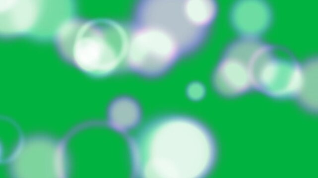 Edge entry causing purple cyan orbs drifting, merging into clusters, rings on transparent backdrop