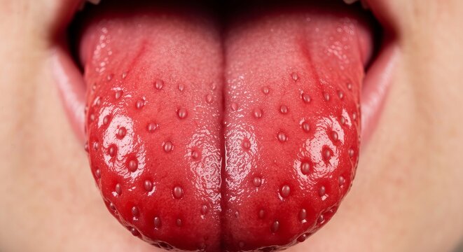 Understanding strawberry tongue  symptoms and associated medical conditions explained