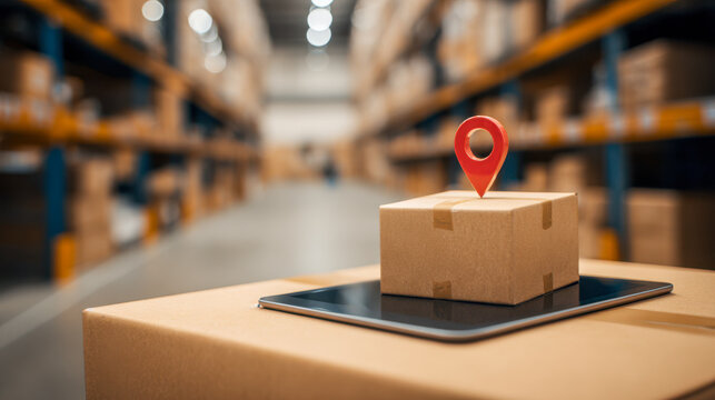 Tracking delivery packages in a modern logistics warehouse