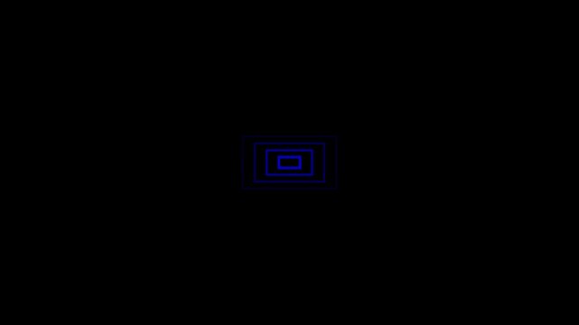 Gradient triangle radio wave Animation Isolated on Black Background.simple animation wave with triangle radio waves suitable for promotional media.4k video