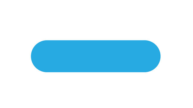 Blue horizontal rounded rectangular shape isolated on a clean white background a versatile graphic element for UI design web development branding projects with rounded rectangle, app design