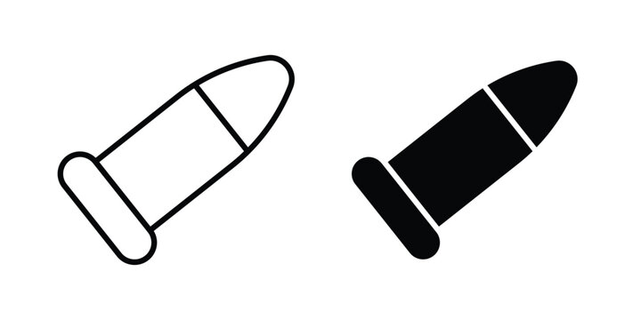 Bullet icon line and flat vector collection for ui, ux designs