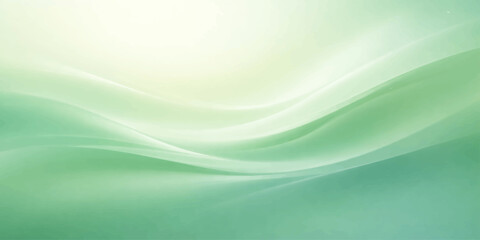 Fototapeta premium Abstract green and blue flowing wave background with smooth soft curves and modern design pattern
