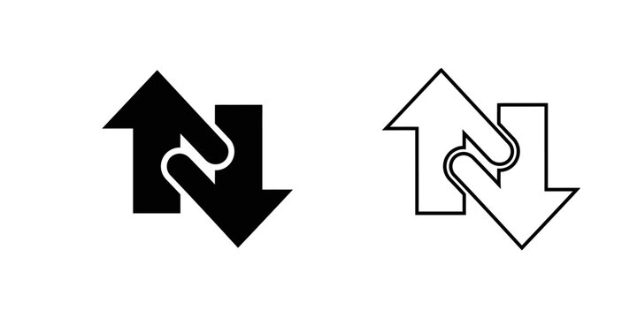 Up and down arrows swap icon