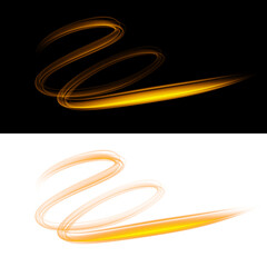 Glowing abstract trace. Wave of light gradient. © Anastasiya
