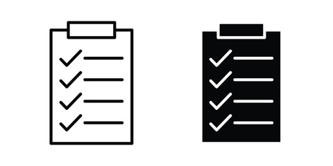 List icon line and flat vector collection for ui, ux designs © Dan