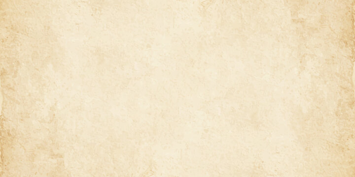 Light brown vintage paper texture background with antique parchment grunge effect and speckled old weathered aesthetic. Horizontal background featuring a light brown vintage paper texture.