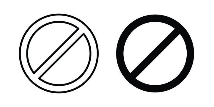 Blocked icon clipart and line art versions on white background