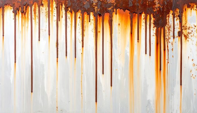Abstract rust pattern on metal surface creates a textured industrial design element