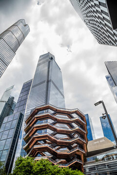 Modern skyscrapers and urban architecture in New York