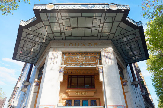 The Louxor is one of the few historic cinemas remaining in Paris and the only theatre in France to be decorated in the Egyptian style.