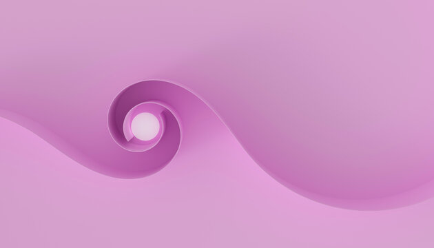 Abstract pink swirl design with smooth gradients