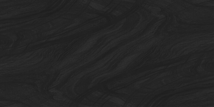 Dark charcoal black marble texture background with fluid wavy swirls, elegant abstract ebony wood grain pattern