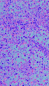 Abstract violet spheres on a vibrant background