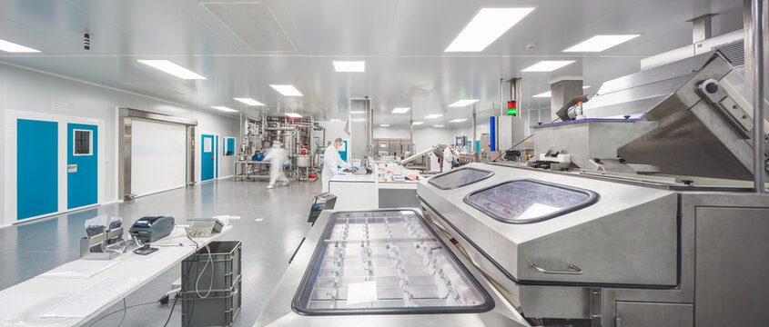 Modern candy laboratory factory with sterile production line