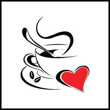 Minimalist line art illustration of a cigarette with a heart-shaped ash, symbolizing love and addiction. Ideal for health awareness, anti-smoking campaigns, and lifestyle editorials.