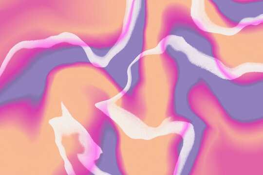 Abstract fluid marble pattern with soft hues