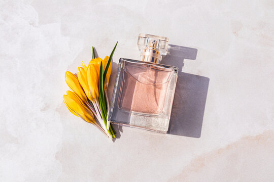 Spring floral women perfume bottle with fresh aroma
