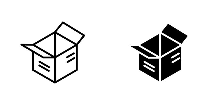 Box opened icons for app and websites.