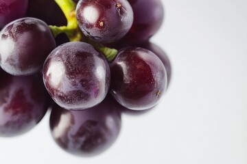 Naklejka premium A cluster of ripe grapes photographed closely