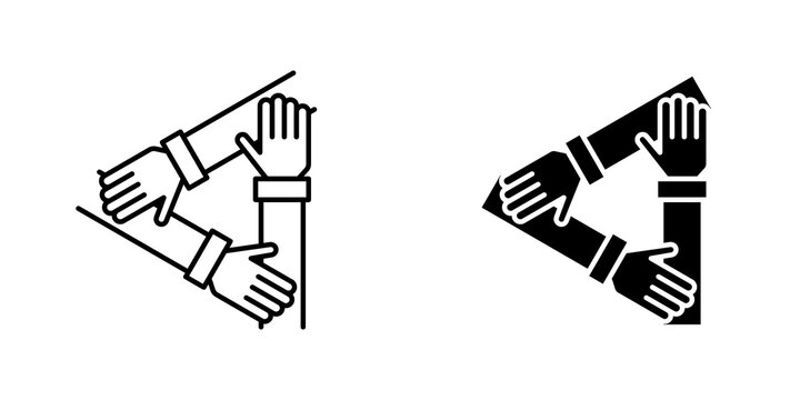 Collaboration icons for app and websites.