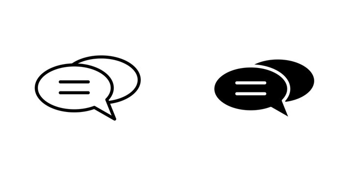 Comments icons for app and websites.