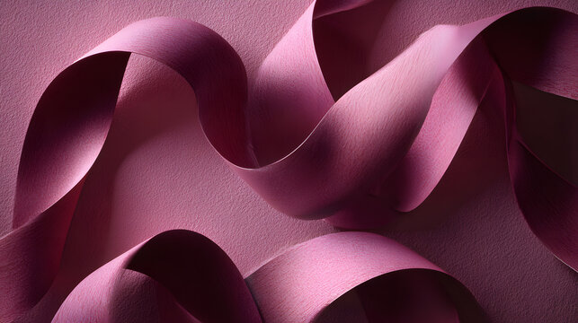 Velvet blush fantasy with luminous raspberry ribbons in pink texture and sensual luxury glow