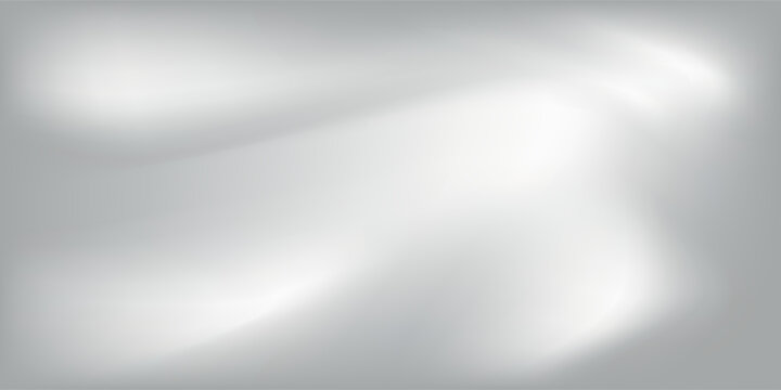 abstract Silver foil background with metal mirror texture. Chrome gradient surface with light gloss simple