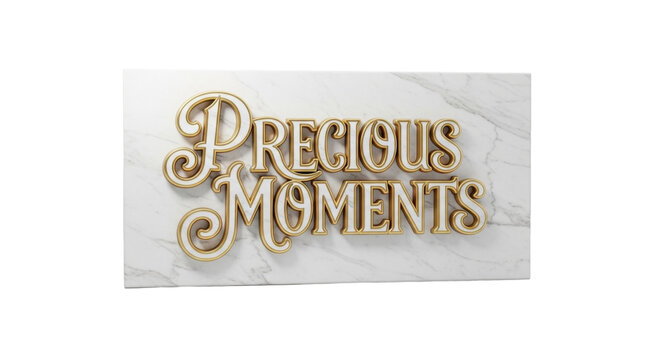 Elegant gold script text on marble background