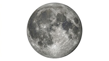 Naklejka premium Detailed lunar surface close-up capturing moon craters and texture in high resolution