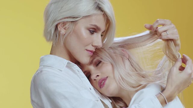 Embracing the deep love and meaningful connection that exists between two wonderful women