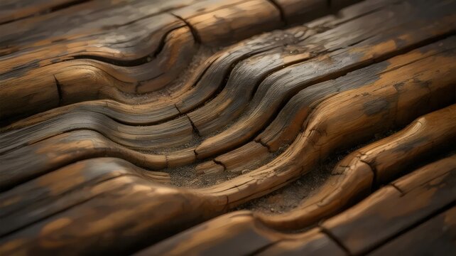Weathered wooden plank texture &ndash; Great for building materials, historical renovation, or organic background patterns.