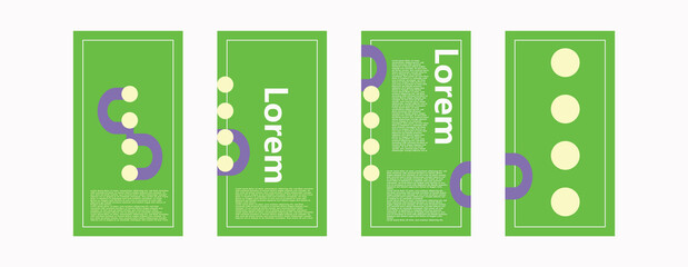 Premium Abstract Business Cover Templates with Modern Geometric Shapes and Creative Layouts © esha