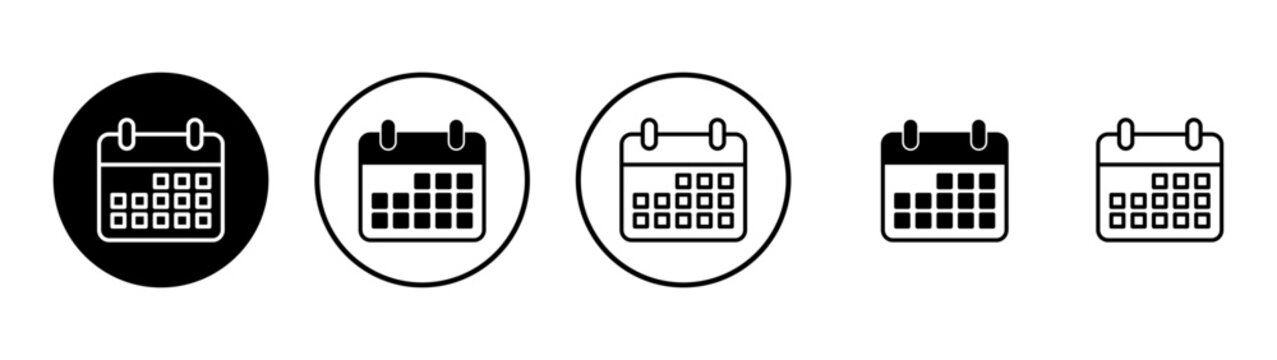 Calendar icon vector. Calender sign and symbol. Schedule icon symbol