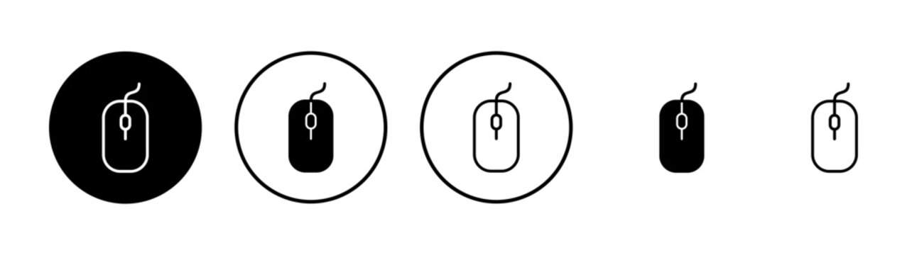 Mouse icon vector. click sign and symbol. pointer icon vector.