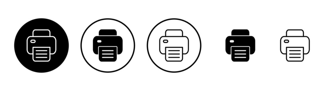 Print icon vector. printer sign and symbol