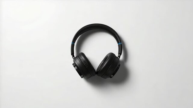 Black wireless over ear headphones black over ear wireless headphones with soft ear cushion
