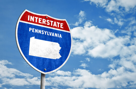 Interstate sign for Pennsylvania