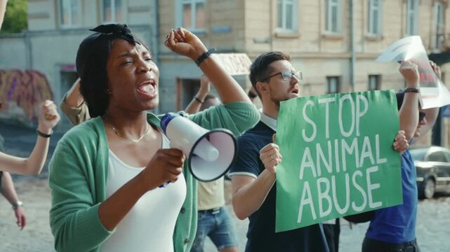 The Animal Rights Protest Aims to Raise Awareness Against Cruelty and Animal Abuse
