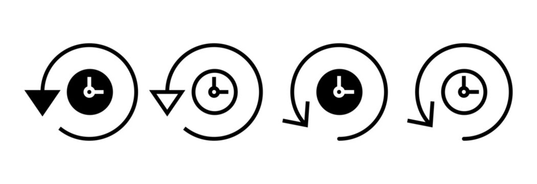 History icon vector illustration. recent event history sign and symbol