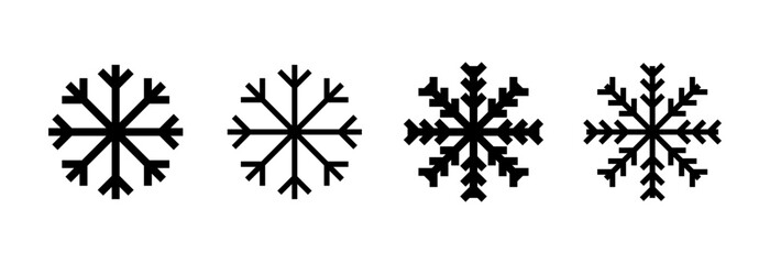 Obraz premium Snow icon vector illustration. snowflake sign and symbol