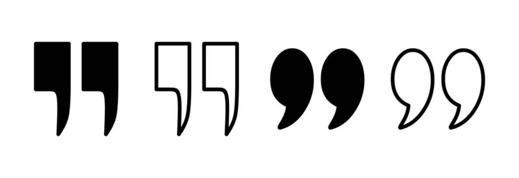 Quote icon vector illustration. Quotation mark sign and symbol