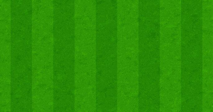 Soccer grass field, football pitch. Green turf background for sport competition, championship, top view. Striped pattern, seamless texture. Stadium green grass, empty sport bg, vector illustration