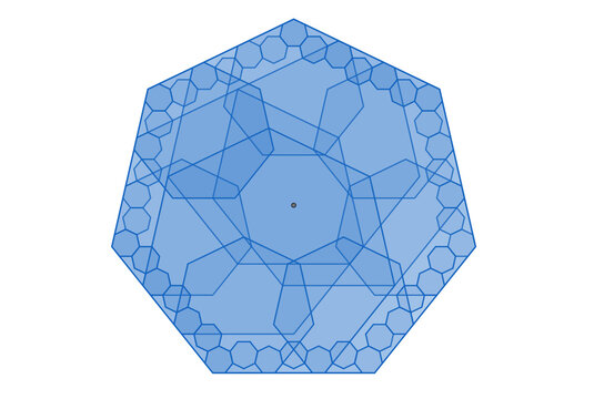 heptagons compositions