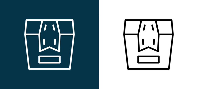 Two-shade outline icon pair in black and white, editable stroke vector illustration for web, mobile apps, UI design, branding, and print from Mass Production