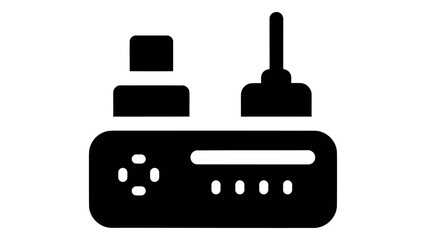 Obraz premium Console charging dock station icon