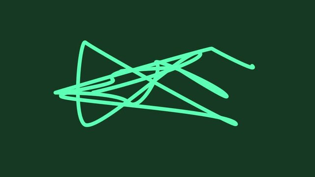 glowing neon line art forked path split decision futuristic minimalist dark background