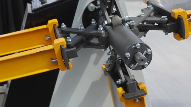 Sheet Metal Decoiler Press Machinery Factory Process Close up