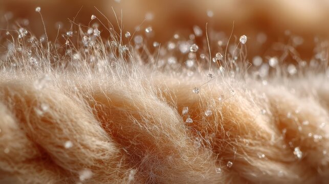 Natural undyed alpaca fiber lock with crimp and luster